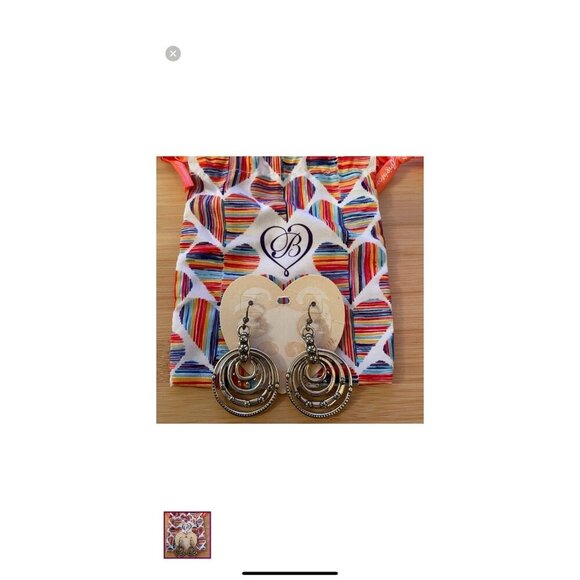 Brighton Destiny Earrings Silver Plated New. Dangle Earrings - Picture 3 of 7